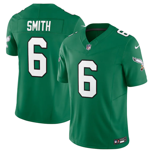 Men's Philadelphia Eagles #6 DeVonta Smith Green 2023 F.U.S.E. Vapor Untouchable Stitched Football Jersey